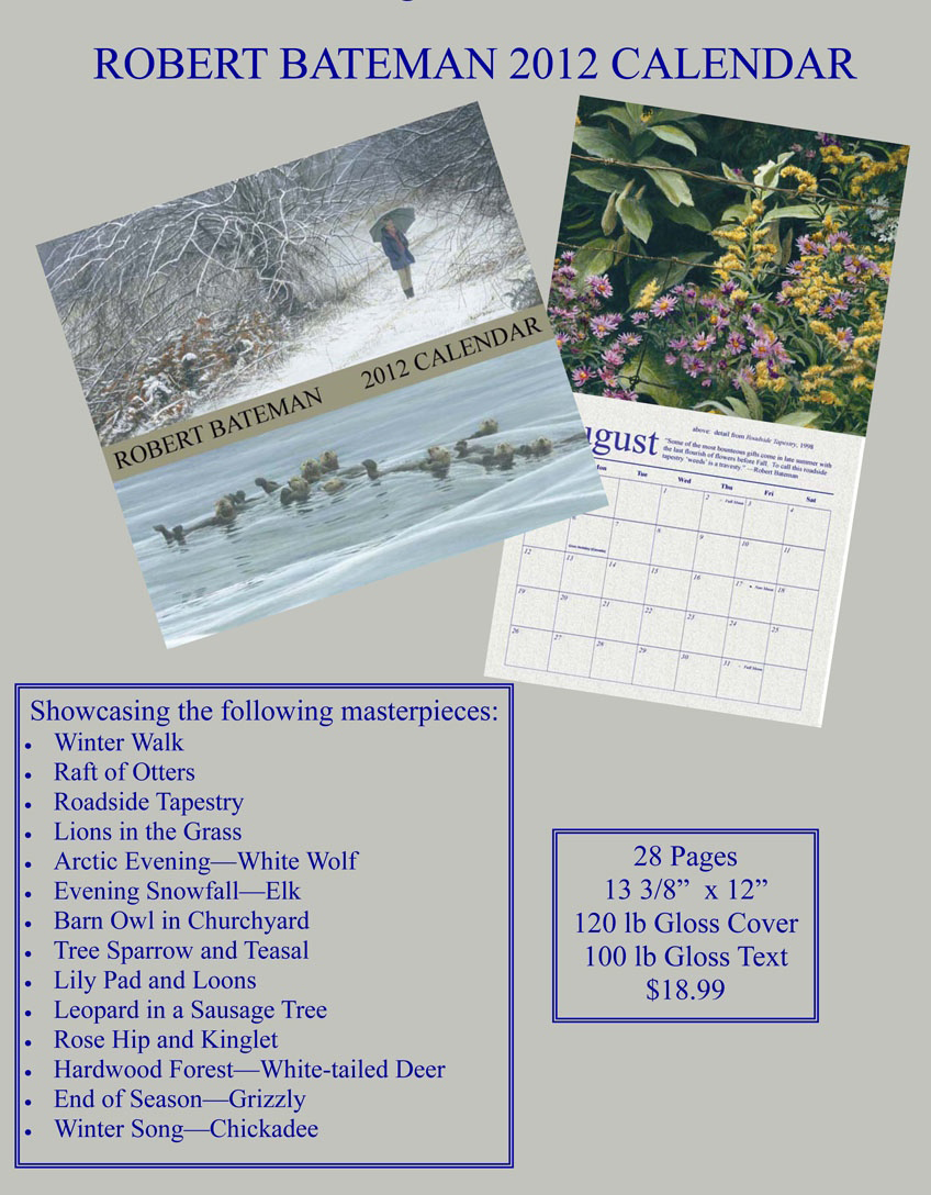 Robert Bateman 2012 Calendar
