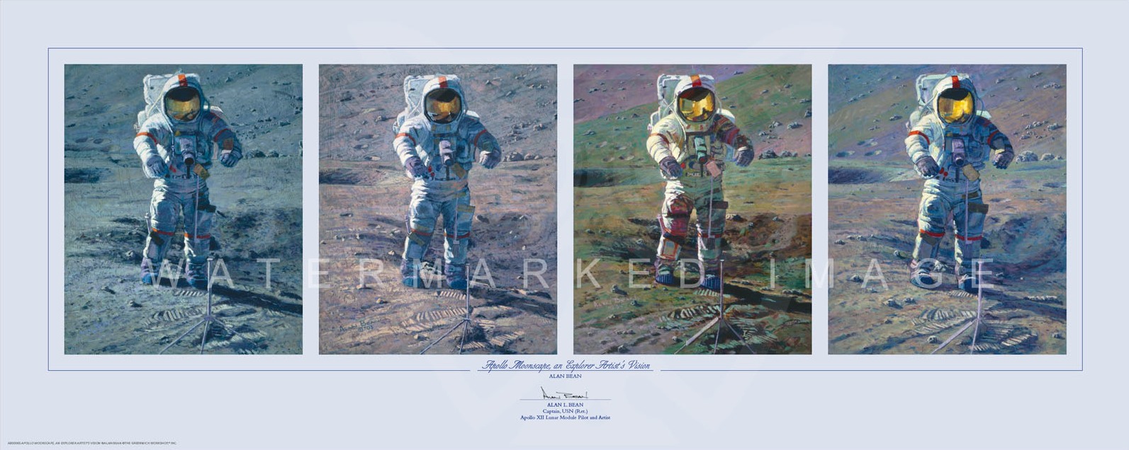Alan Bean Apollo Moonscape Limited Edition Print