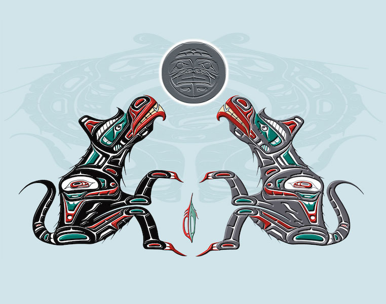 Fred Anderson Heiltsuk Wolves The Path I have Chosen
