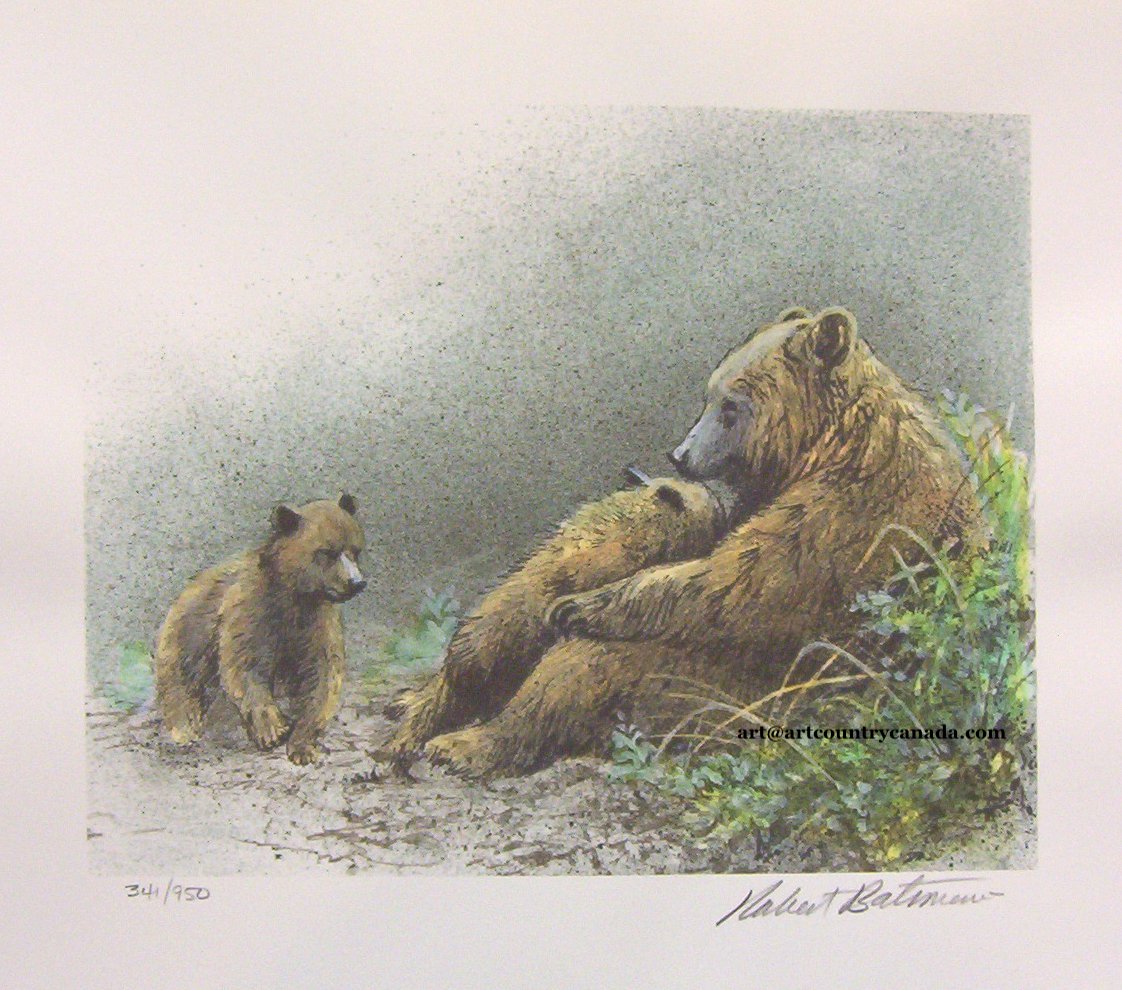 Robert Bateman Grizzly  Bear