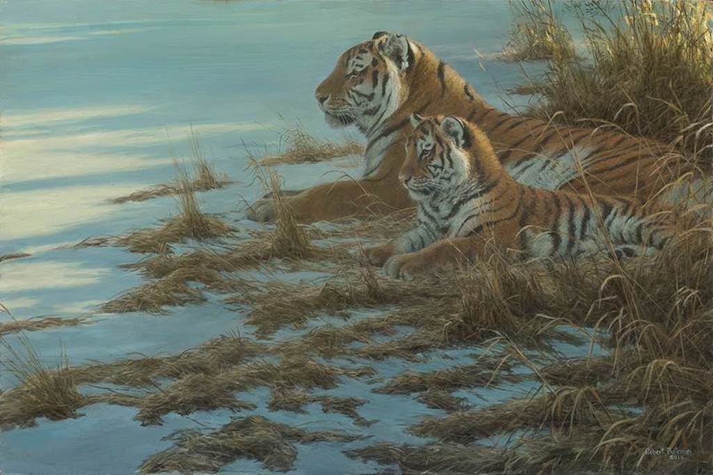 Robert Bateman Siberian Tiger Clearing