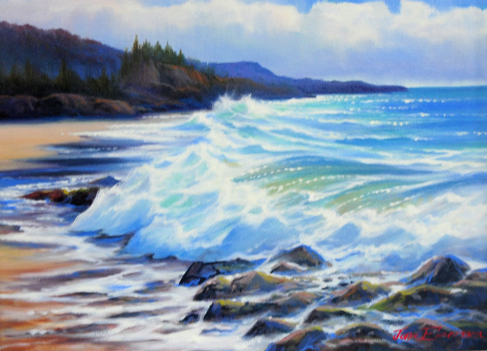 Jonn Einerssen Pacific Surge Original Oil Painting
