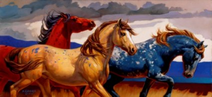 Nancy Glazier Carousel Horses III