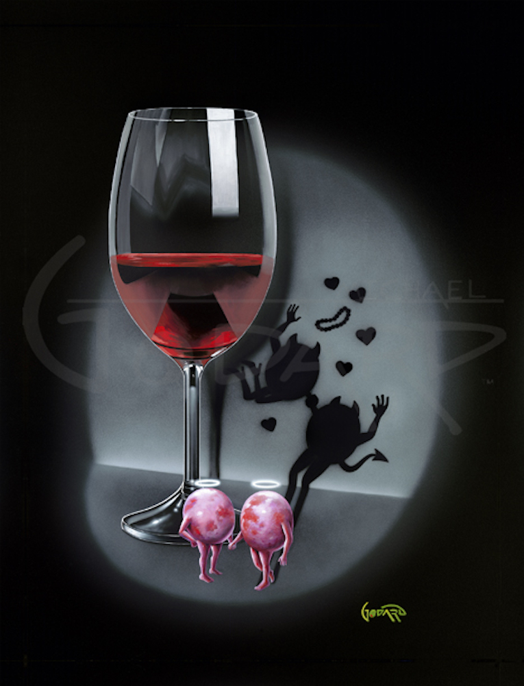 " FIRST DATE - RED WINE "
Michael Godard " FIRST DATE - RED WINE "
Michael Godard signed and numbered giclee canvas