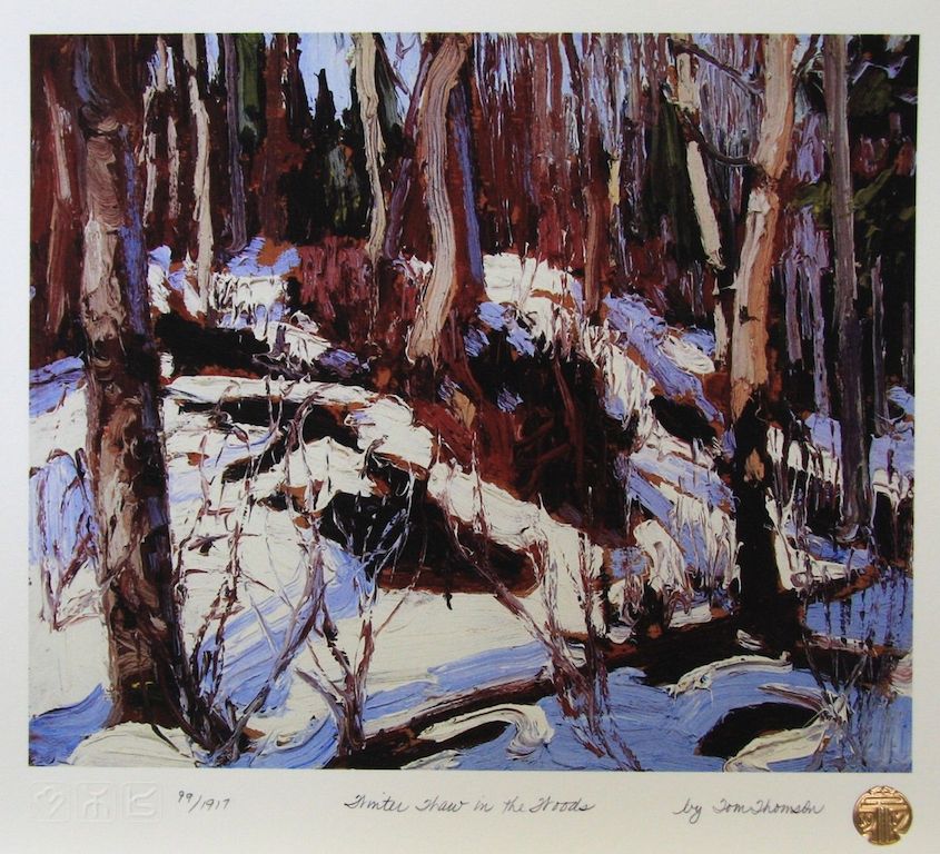 Tom Thomson Winter Thaw in the Woods